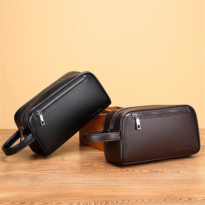 Lucas - Herrentasche mit doppeltem Reißverschluss