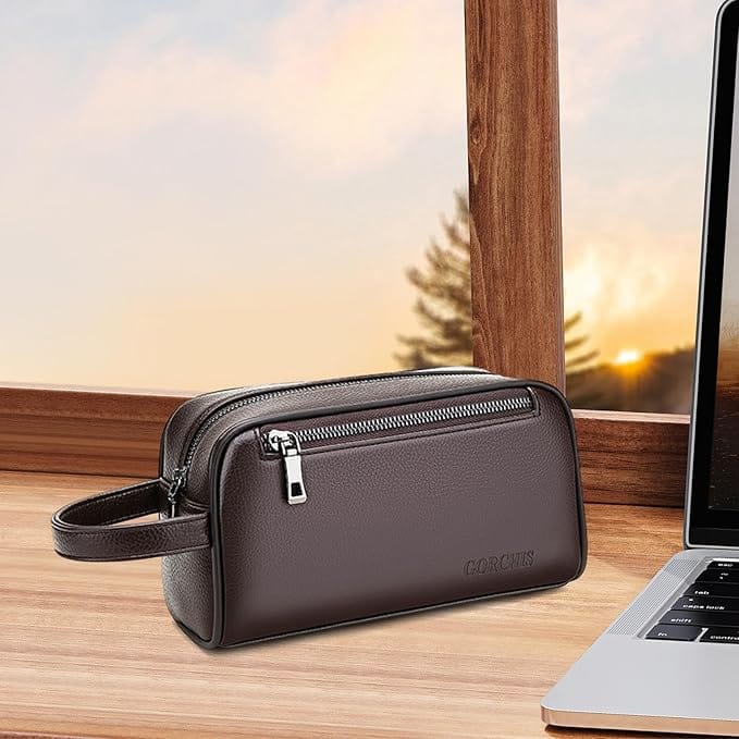 Lucas - Herrentasche mit doppeltem Reißverschluss