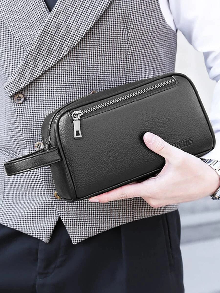 Lucas - Herrentasche mit doppeltem Reißverschluss