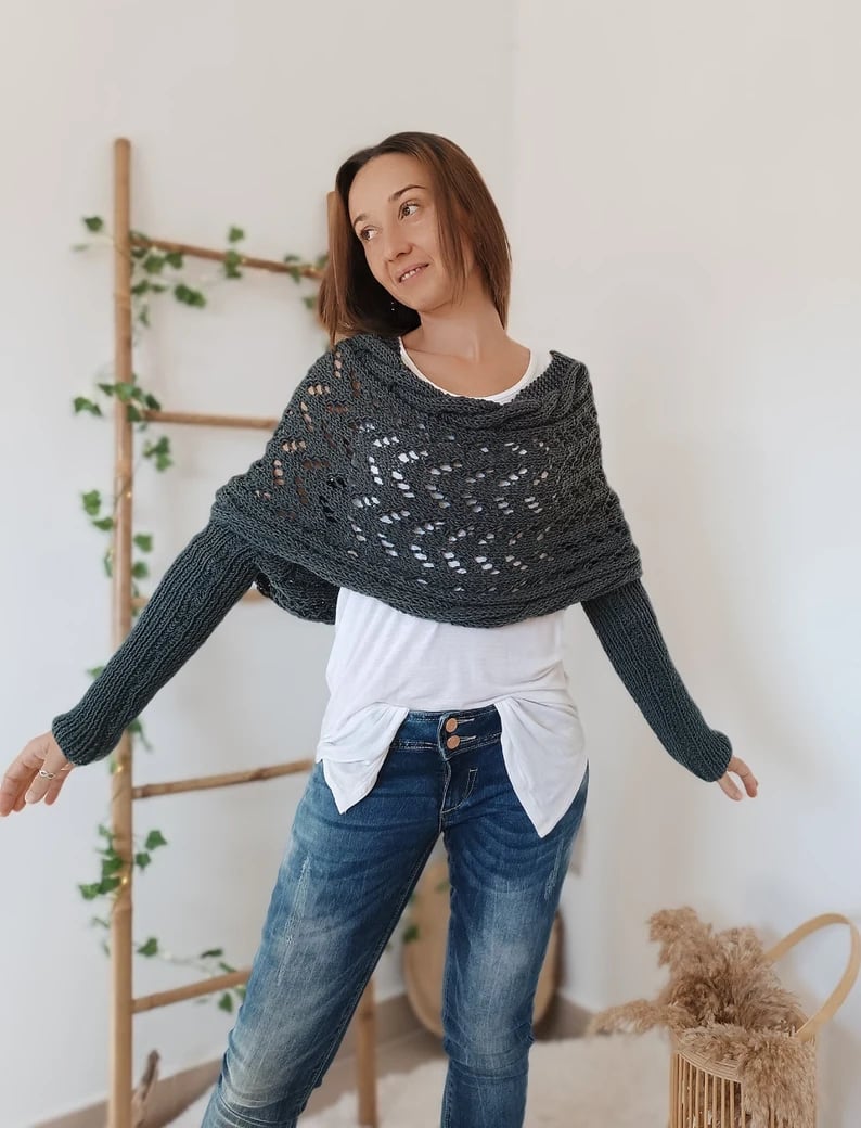 CozyKnit - Bequemes Strickschal | Vielseitige Eleganz für jeden Anlass