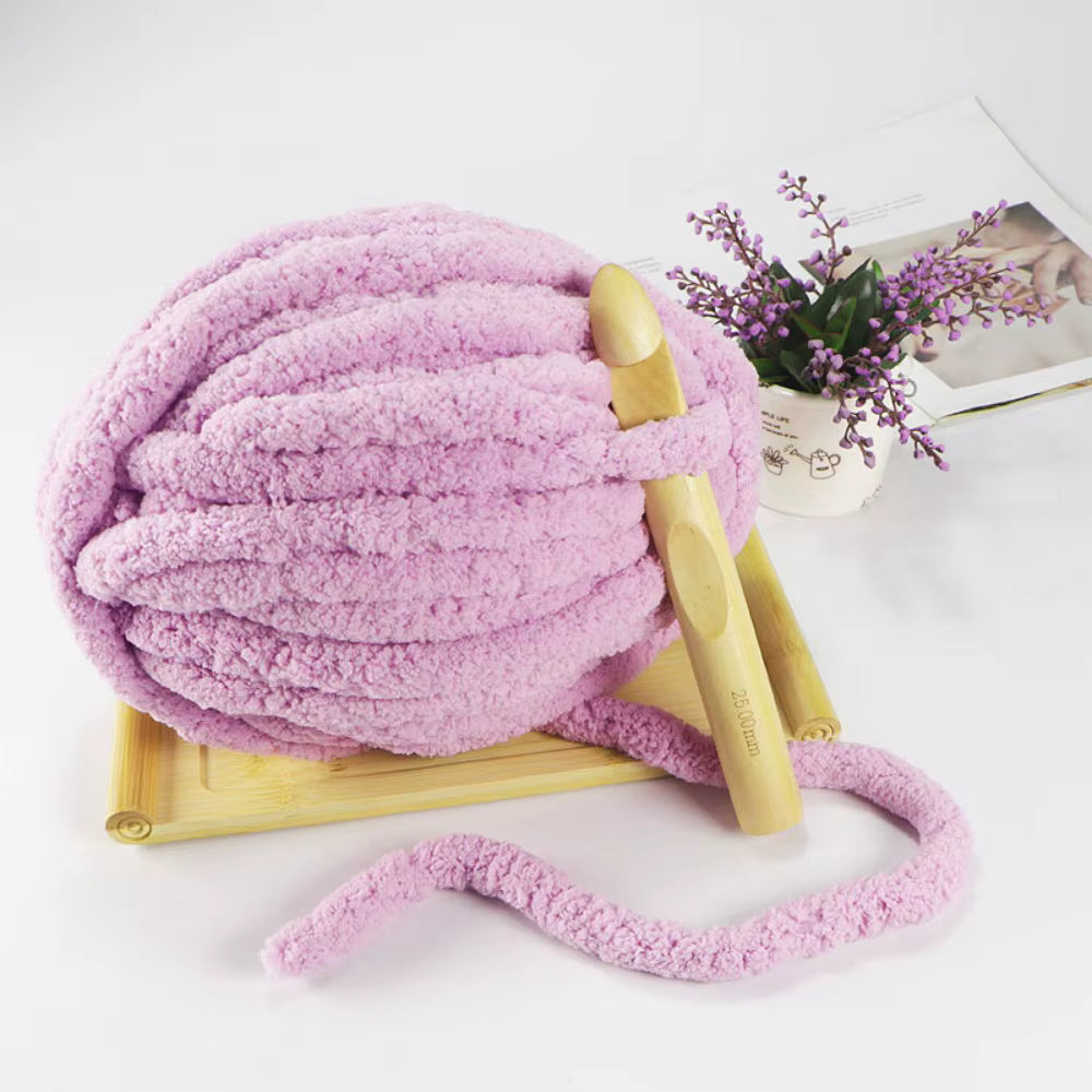 Ekstra-blødt Hurtigstrikket Chenille Garn (27m)