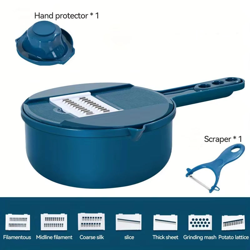 9-in-1 manueller Gemüseschneider und Reibe