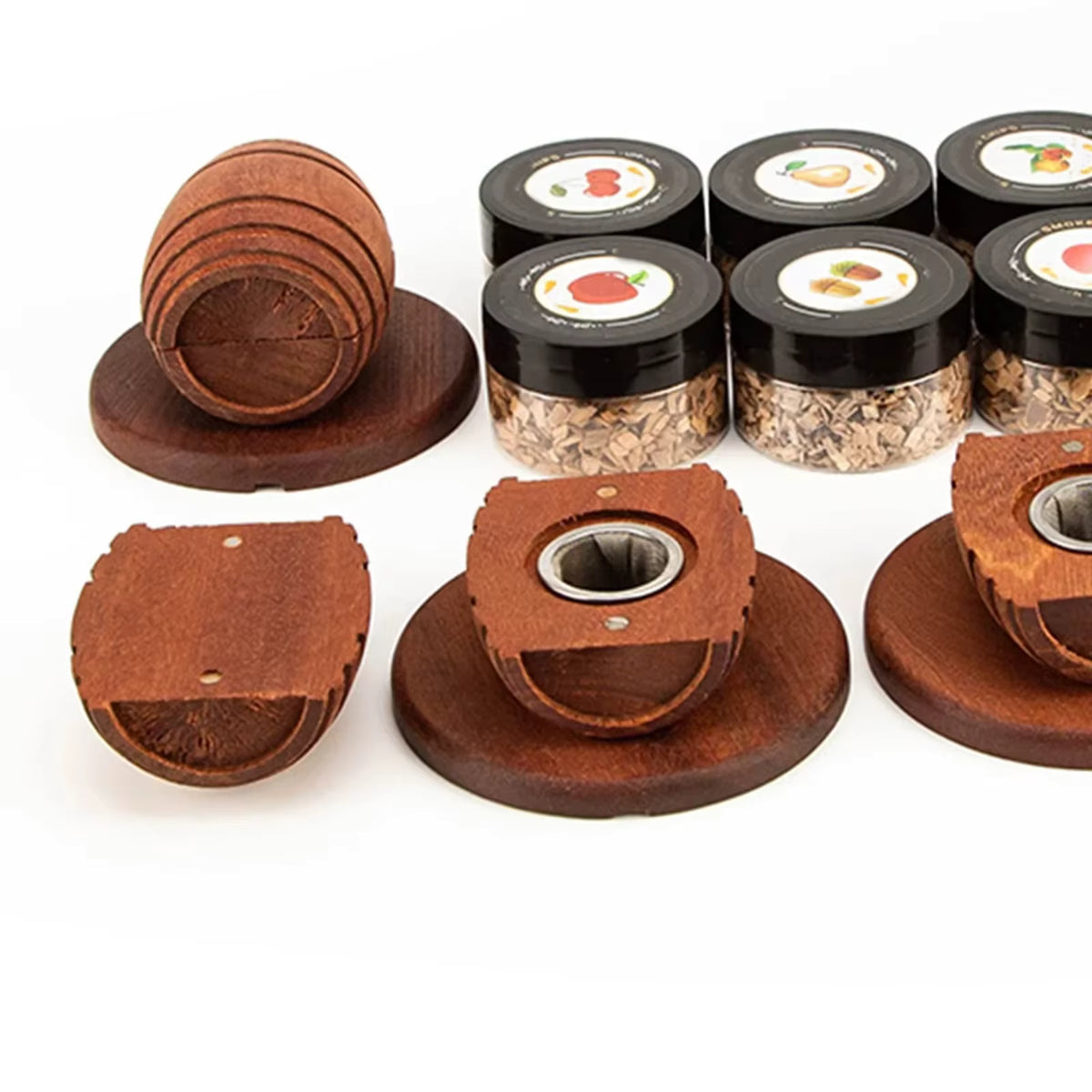 Manuelles Whisky-Räucherset mit 6 Holzchips (Geschenkset)