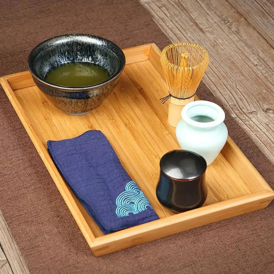 Matcha-sæt med 3 bambus-tepisker (chasen) og en traditionel ske til den japanske teceremoni