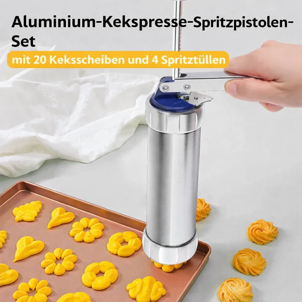 GlazeCraft Rustfrit Stål Kagepresser — Nemt Perfekte Kagekreationer