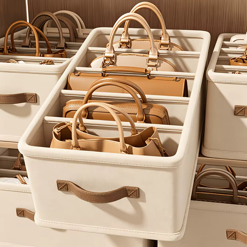 5-Fächer-Organizer und faltbare Aufbewahrungsbox für den Kleiderschrank
