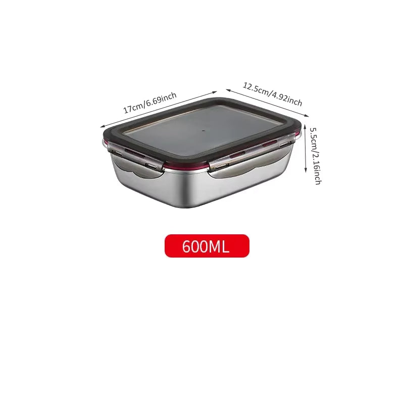 Auslaufsichere Lunchbox aus 304-Edelstahl (mikrowellen- und kühlschranksicher)