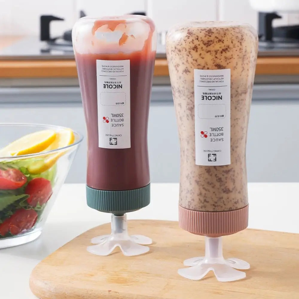 BPA-fri squeeze-flaske med måleskala til sauce (350 ml)