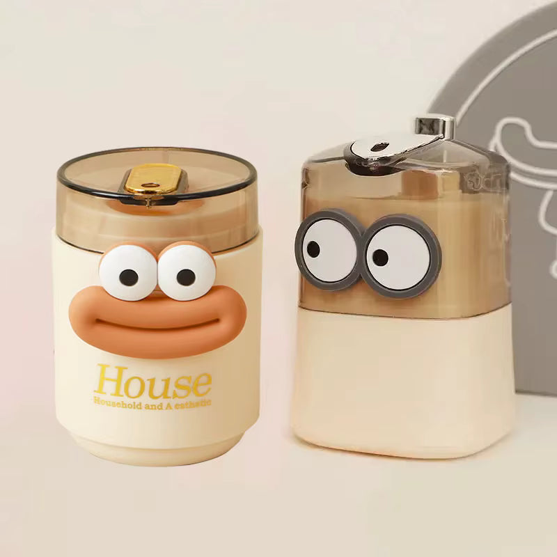 Hygienischer automatischer Pop-up-Zahnstocher-Spender (süßes Cartoon-Design)