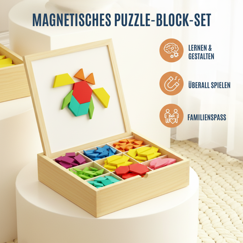 BrainCraft Builders Magnetisches Puzzle — Entfache sofort die Fantasie