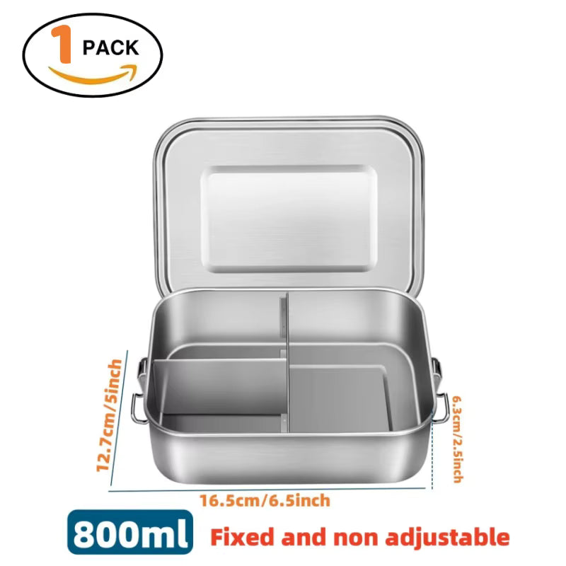 Luftdichte BPA-freie Bento-Lunchbox aus rostfreiem 304er Edelstahl