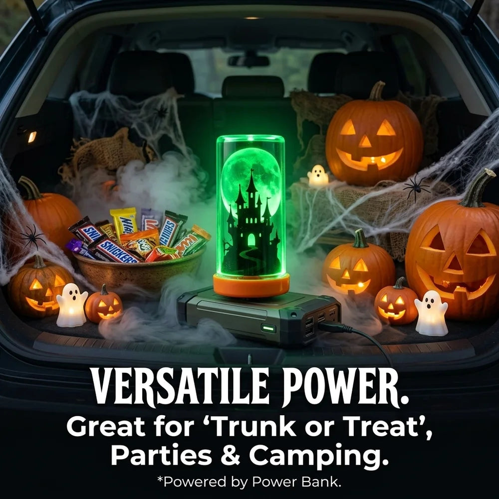 Halloween-natlampe med skiftende farver (USB-A) til USB-tilslutning