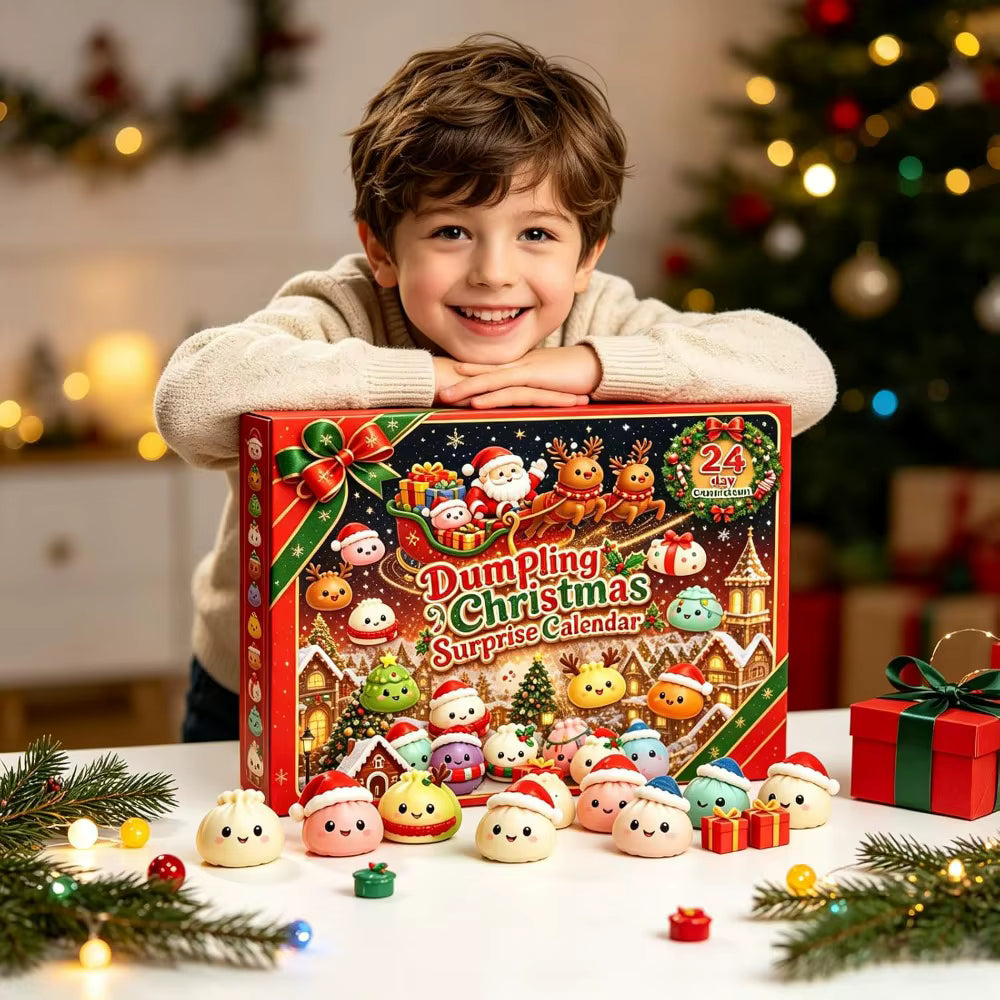 Stressabbau 24-tägiger Dumpling-Squishy-Adventskalender