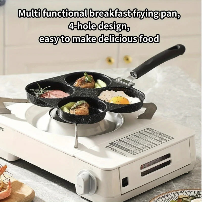 Non-stick støbejerns multi-brænder omeletpande (gas og el)