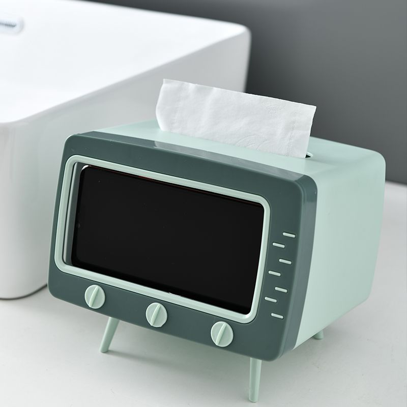 Variant image for Elegant Sort Tissue Box i TV-Design – 25x15x10 cm til Stue, Køkken og Spisestue-2