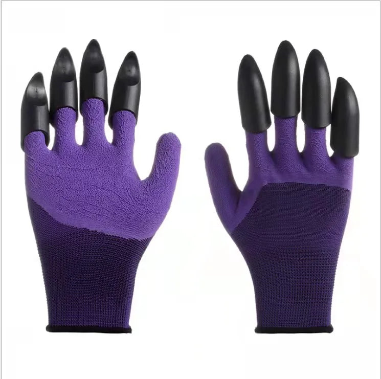 Schutzhandschuhe für den Garten mit Krallen an den Fingerspitzen