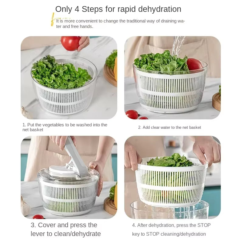 Schnell-Schleuder Manuelle Salatschleuder (3L)