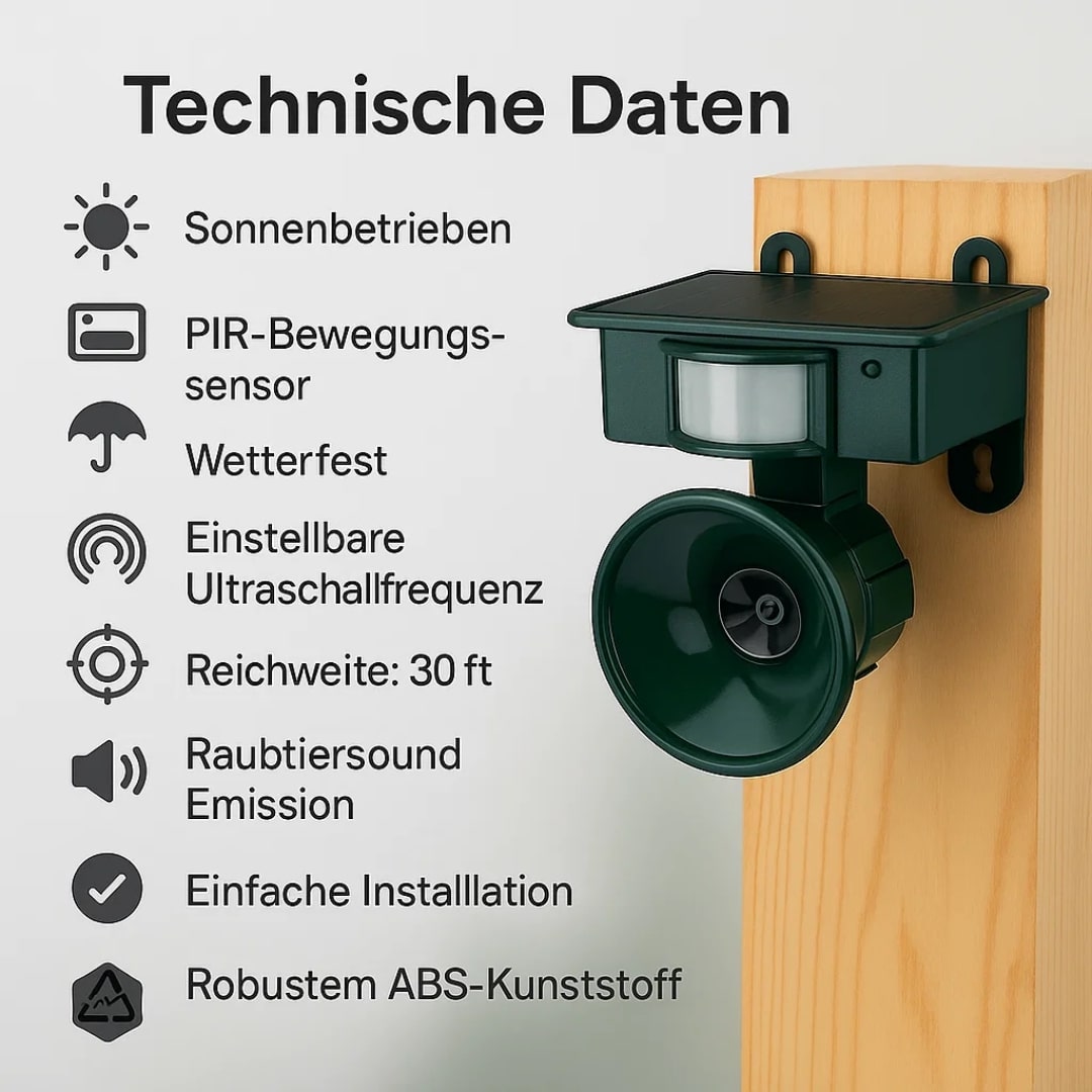 SentinelSonic — Stille, Solcelledrevet Fuglebeskyttelse