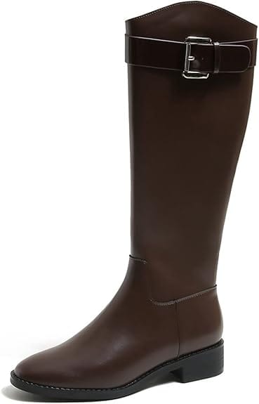 Zafrina - Hohe Stiefel mit Riemen | Eleganter Komfort an kalten Tagen