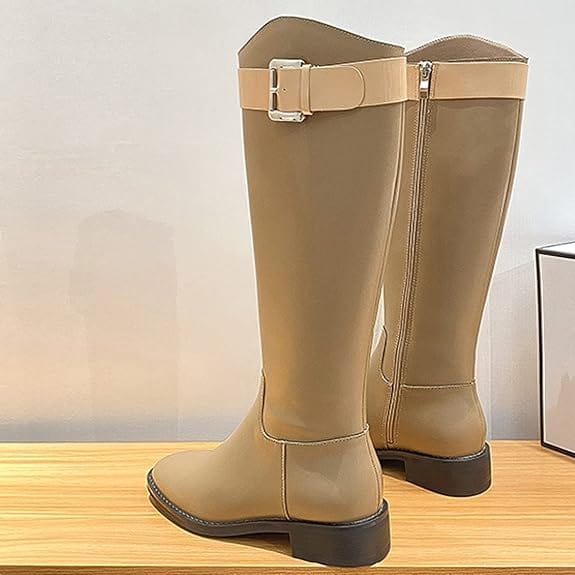 Zafrina - Hohe Stiefel mit Riemen | Eleganter Komfort an kalten Tagen
