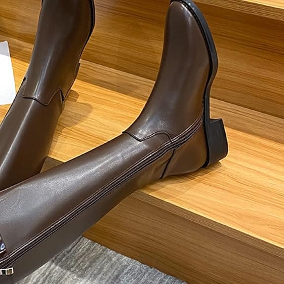 Zafrina - Hohe Stiefel mit Riemen | Eleganter Komfort an kalten Tagen