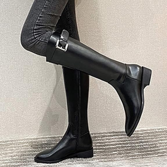 Zafrina - Hohe Stiefel mit Riemen | Eleganter Komfort an kalten Tagen