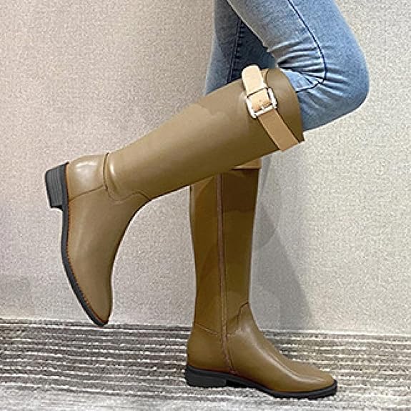 Zafrina - Hohe Stiefel mit Riemen | Eleganter Komfort an kalten Tagen