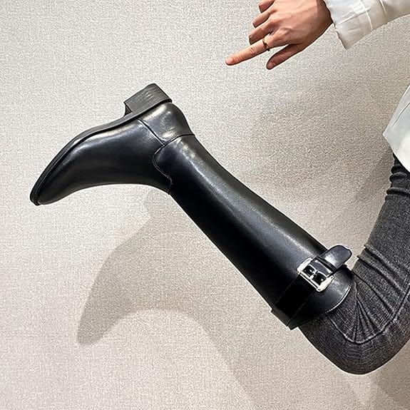 Zafrina - Hohe Stiefel mit Riemen | Eleganter Komfort an kalten Tagen