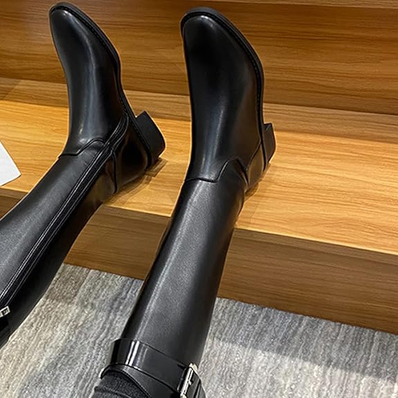 Zafrina - Hohe Stiefel mit Riemen | Eleganter Komfort an kalten Tagen