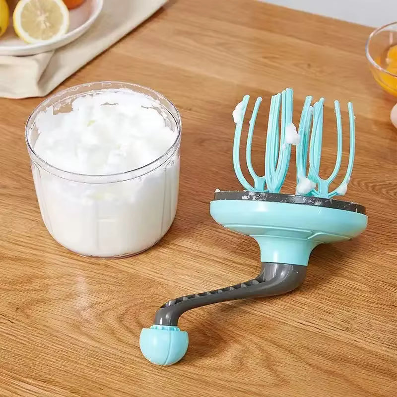 Multifunktionales Handrührgerät mit Schneebesen aus Edelstahl