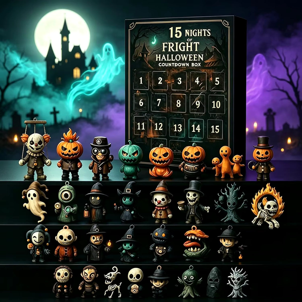 31-dages Halloween-overraskelsesjulekalender (Blindboks)