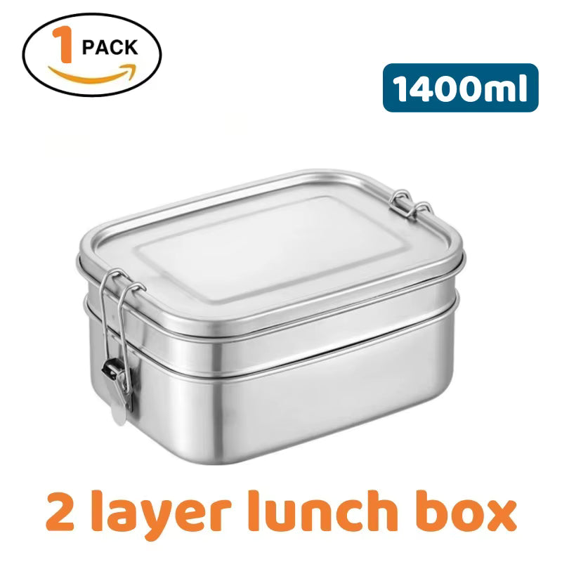 Luftdichte BPA-freie Bento-Lunchbox aus rostfreiem 304er Edelstahl