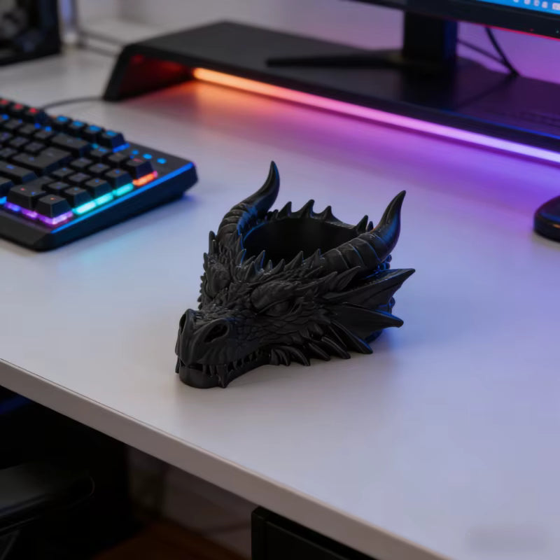 Gotischer Drachen-Schmuckorganizer für den Schreibtisch