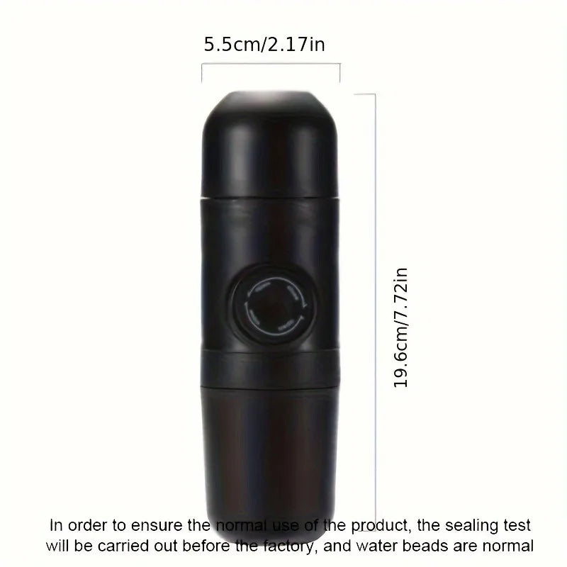 Kompakte, auslaufsichere Espressomaschine mit Handpresse (140ml)
