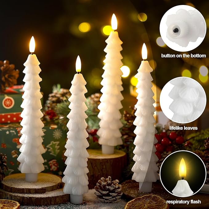 FlickerGlow Lys — Sikker Varme Overalt