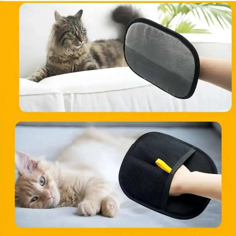 Beidseitig elektrostatische Tierpflegehandschuhe