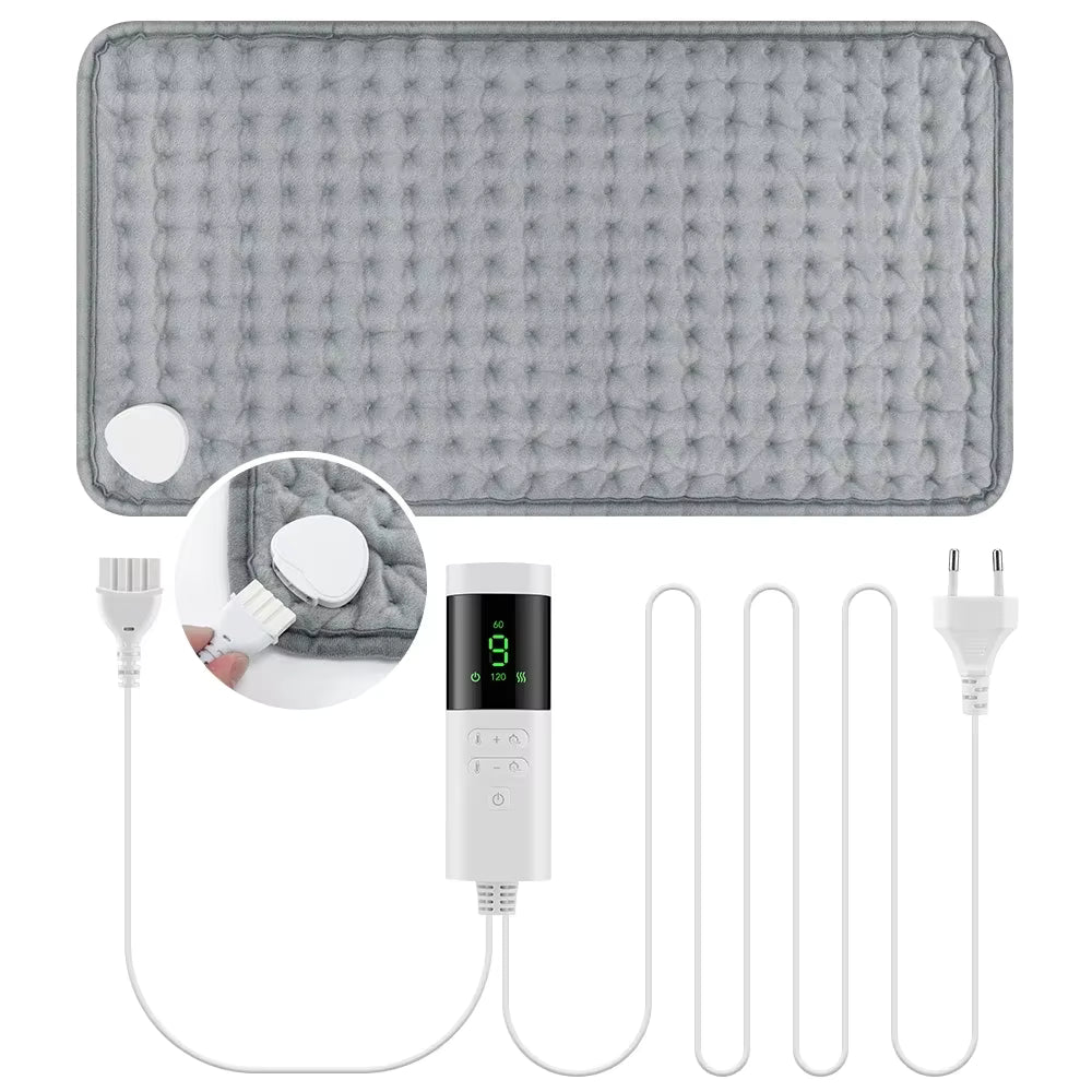 Nacken- und Schulterheizkissen, 9-stufig, mit automatischer Abschaltung, waschbar (30x60cm)