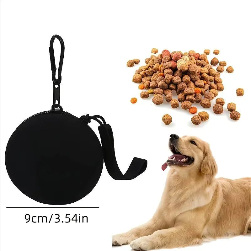 Rutschfester Silikon-Clip-on-Leckerlibeutel für Hunde