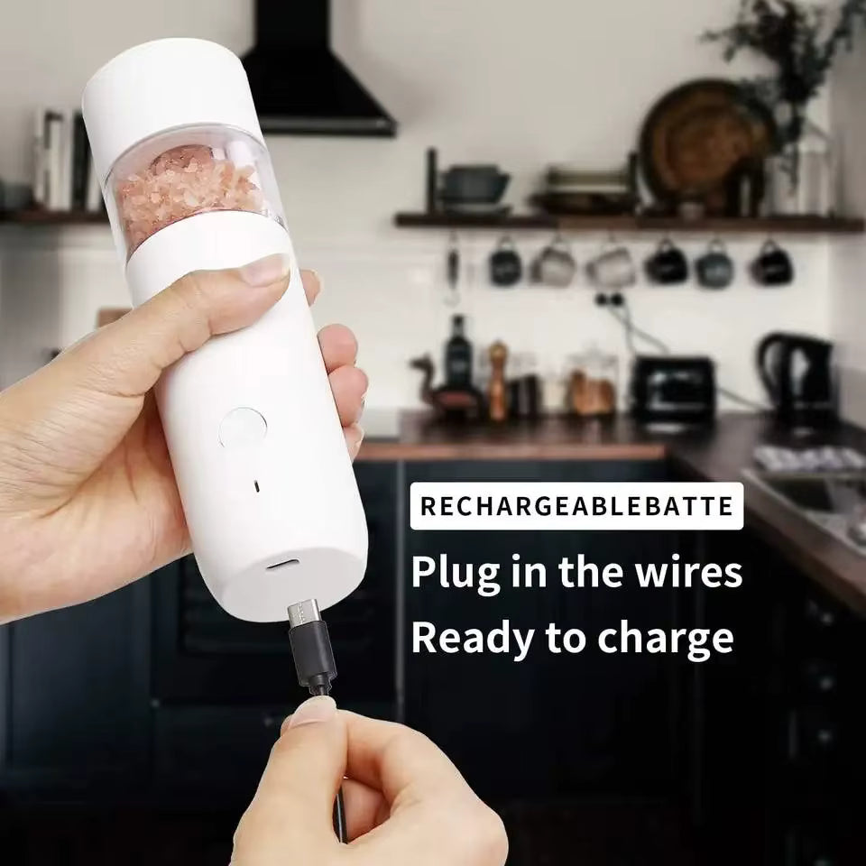 USB-aufladbare verstellbare keramische Salz- und Pfeffermühle