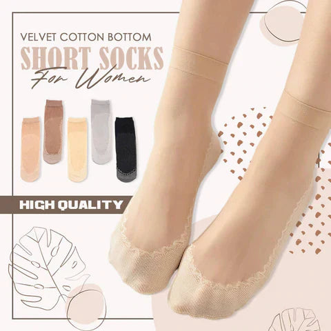 LuxusSneaker - Unsichtbare rutschfeste Socken aus Kristallsatin