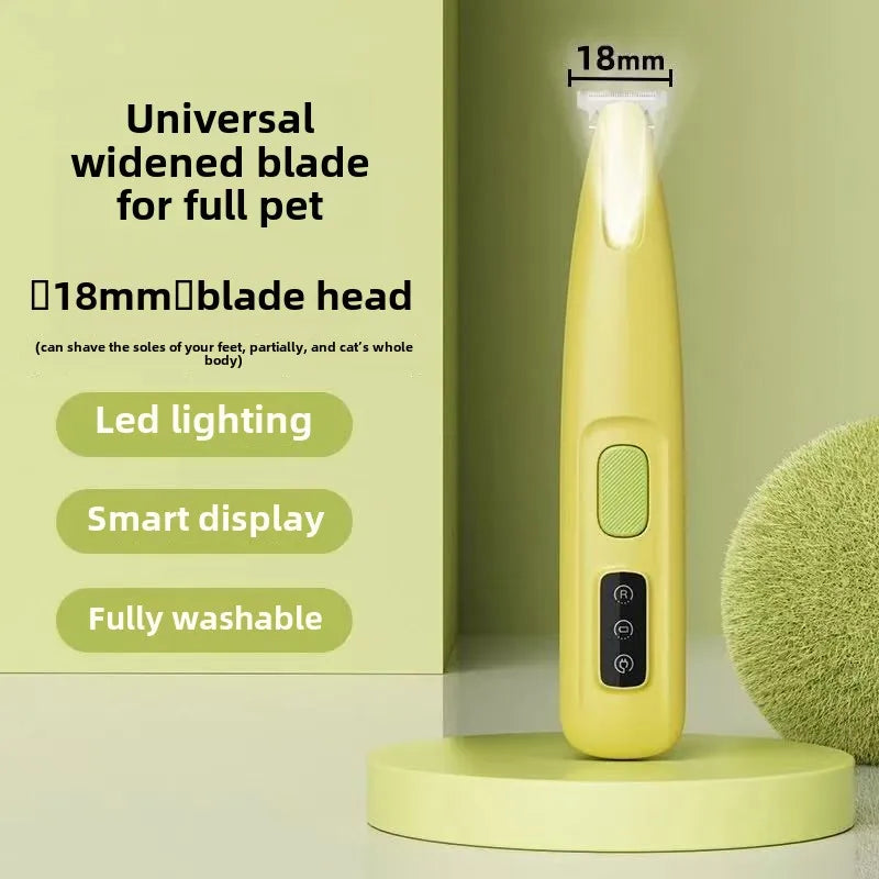 LED-Licht und 18 mm Edelstahl-Hundepfoten-Trimmer
