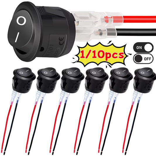 12V 20A Indbygningsvippekontakt (SPST)