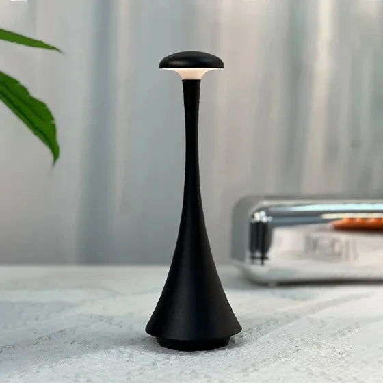 Touch-dimmable, wiederaufladbare Pilz-Tischlampe
