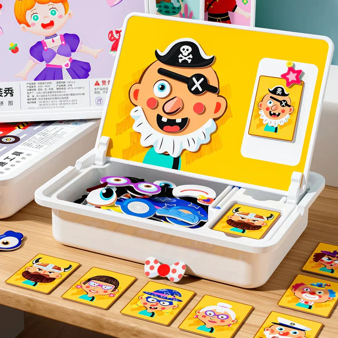 SparkFace Magnetisk Puslespil — Inspirer Glædelig Fantasi