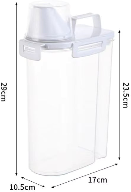 Luftdichter Vorratsbehälter mit integriertem Messbecher (2,5L)