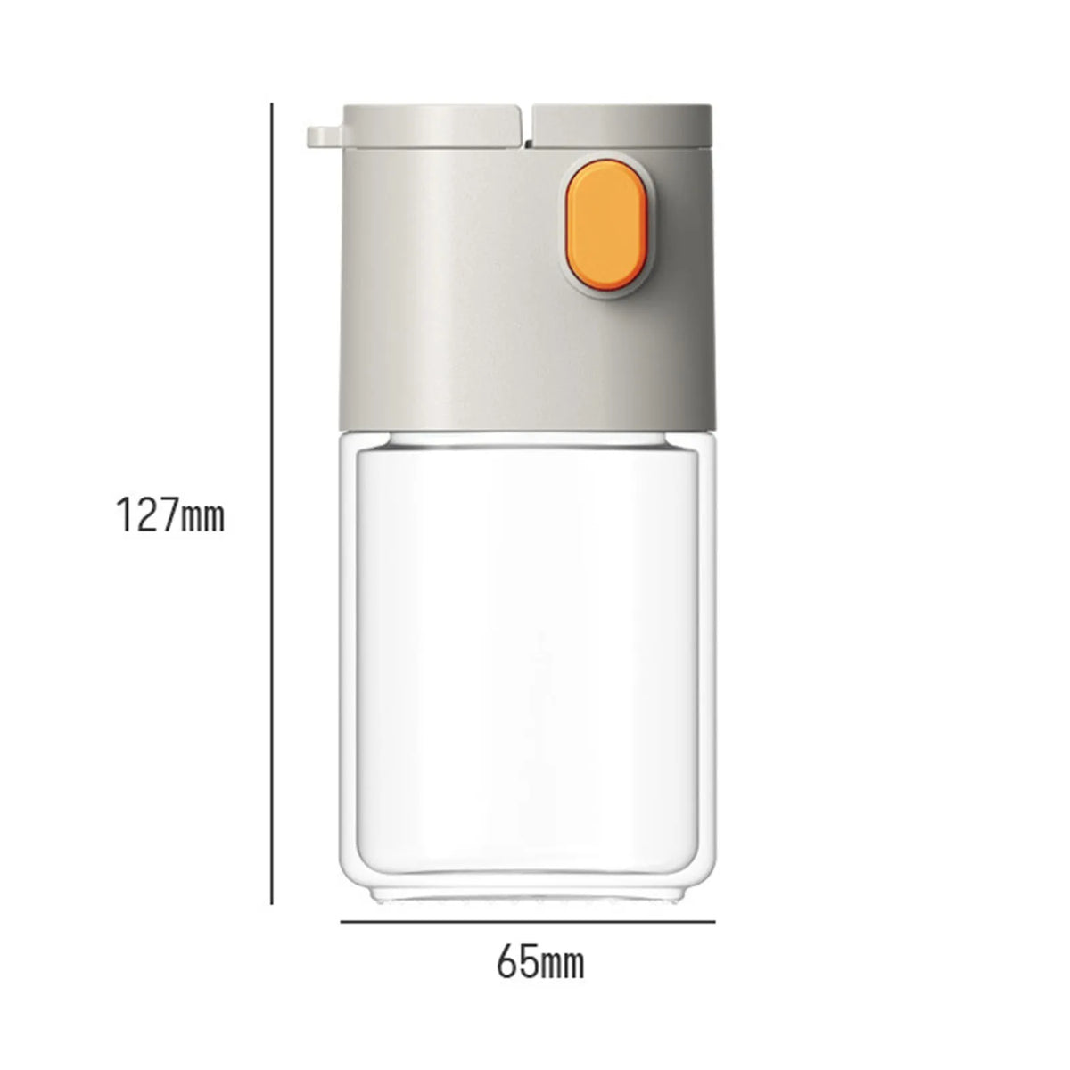 Krydderiglas af glas med genanvendelig forsegling (180 ml)