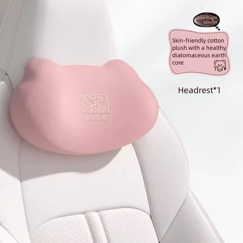 Ergonomisches, atmungsaktives Bezug-Set aus Memory-Schaum für Lenden- und Nackenkissen