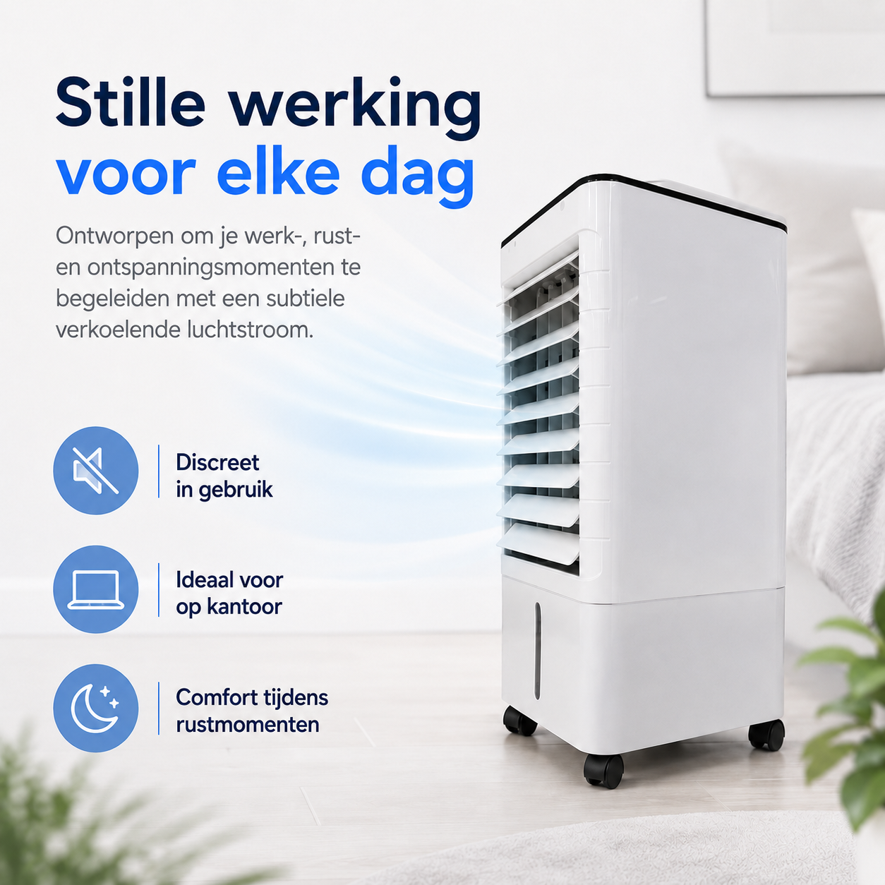 ChillBreeze Luftkomfortstation — Øjeblikkelig Køling, Ren Lykke
