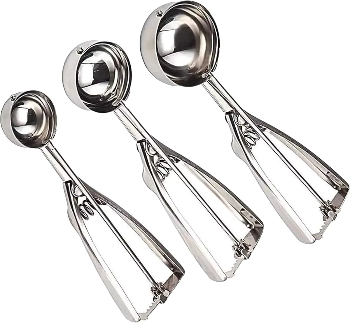 Langlebiges Kugellöffel-Set mit scharfer Kante (3-teilig)