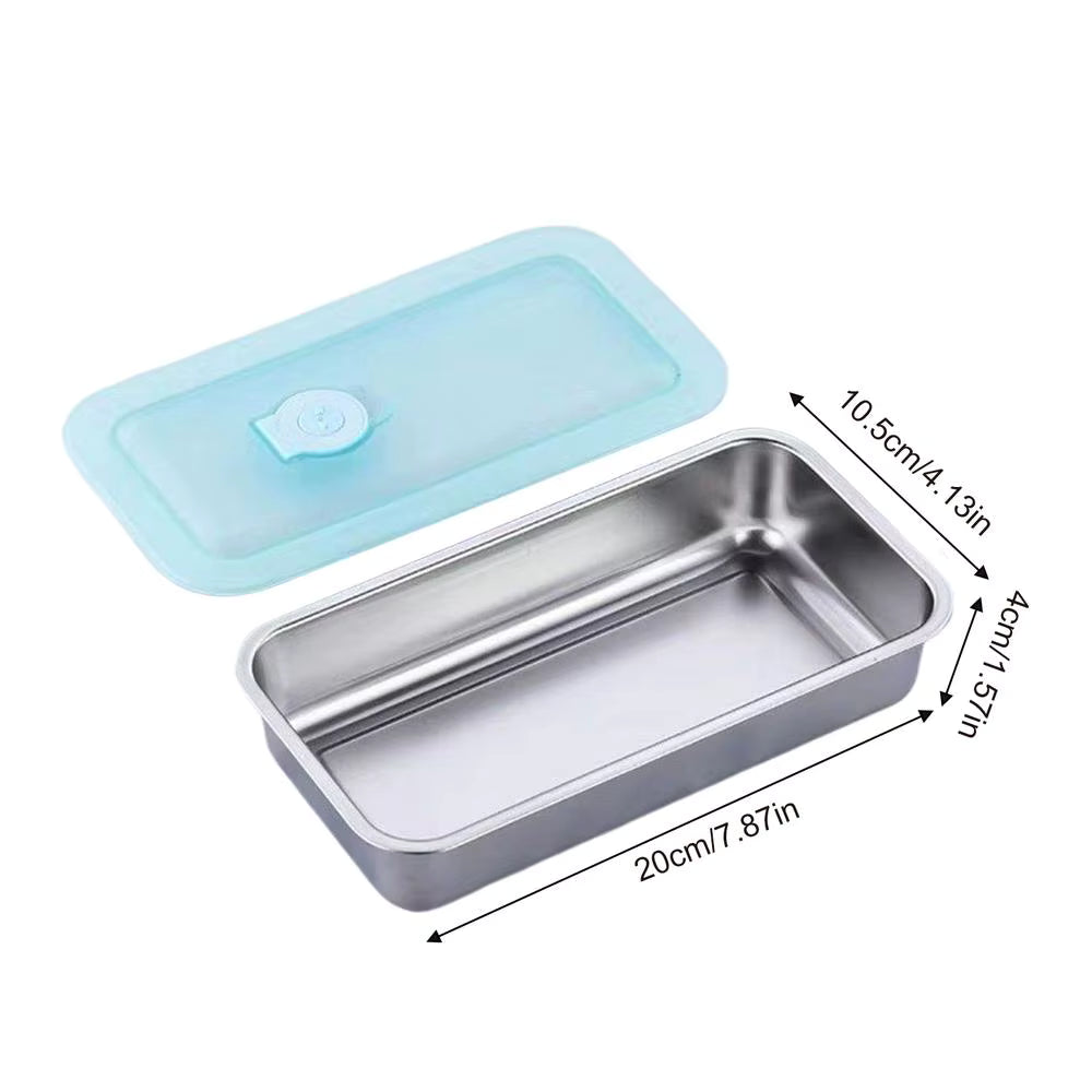 Auslaufsichere Lunchbox aus 304er Edelstahl (Doppelkammer)